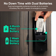 Battery Video Doorbell + Palm Lock